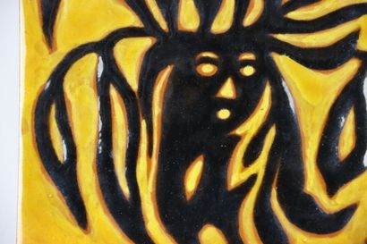 Jean LURCAT (1892-1966). Woman. Polychrome...