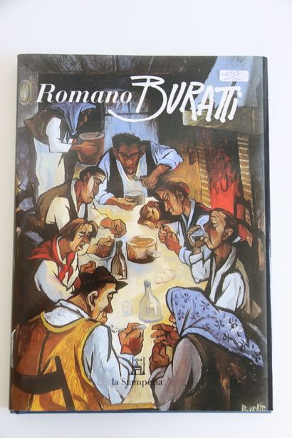 Romano Buratti. The meeting. Oil on cardboard....