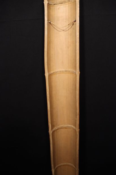 CHINA.carved bamboo decorated with a rider...