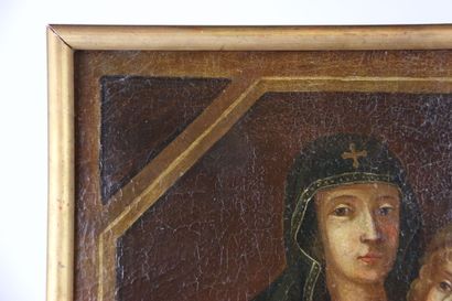 École du XVIIIe siècle. La Vierge de saint...