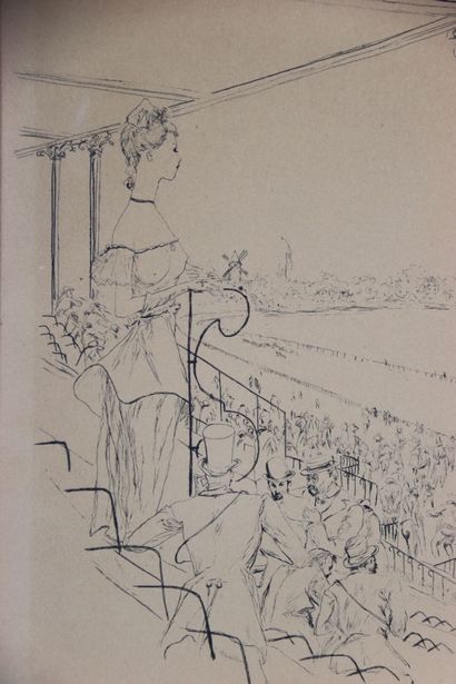 Léonard FOUJITA (1886-1968). Elegants at...