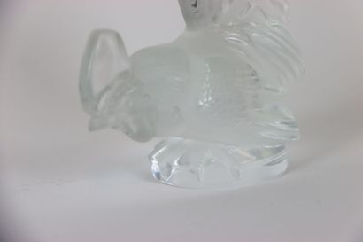 LALIQUE France. Sculpture in polished and...