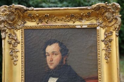French school of the 19th century. Portrait...