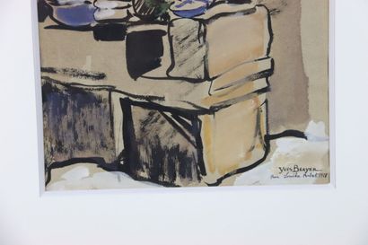 Yves BRAYER (1907-1990). Souvenir of Africa....
