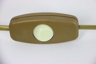 Lampe bouillotte en métal argenté à trois...