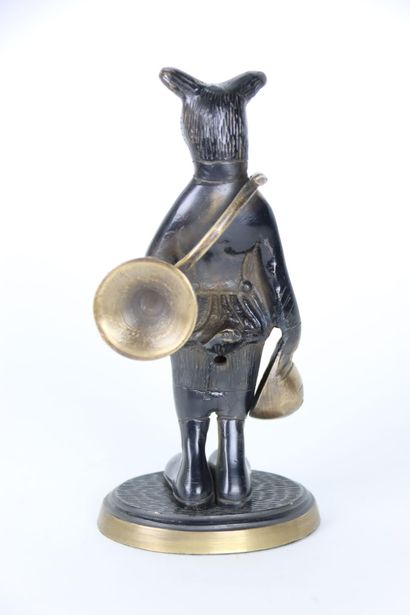 Bronze statuette representing a Boar and...
