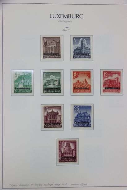 STAMPS. Collection in Leuchtturm album. Boheme-Moravia-General...