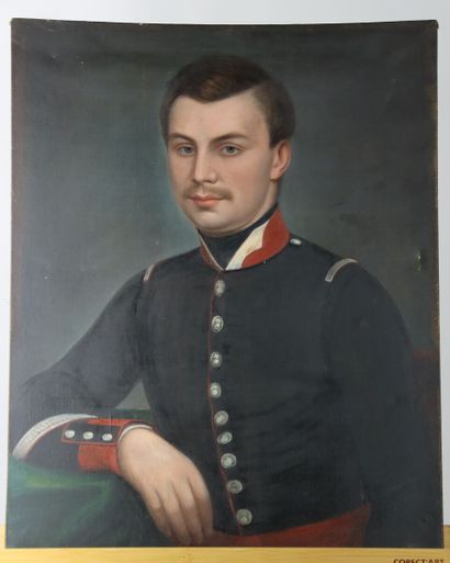 French school XIXth century. Portrait of...