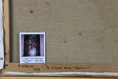Roland HIBERT. The bouquet in the workshop....