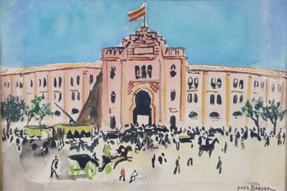 Yves BRAYER (1907-1990). Souvenir of Spain....