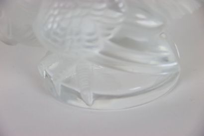 LALIQUE France. Sculpture in polished and...