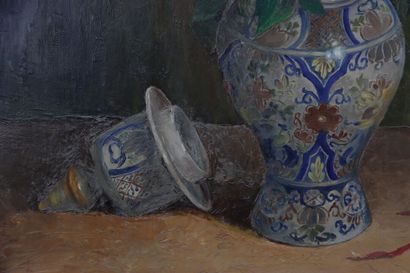 Raymond THOMSIN (1906). Still life representing...