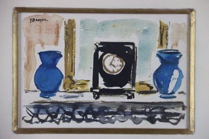 Yves BRAYER (1907-1990). Bollard clock on...