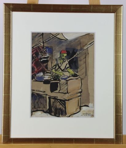 Yves BRAYER (1907-1990). Souvenir of Africa....