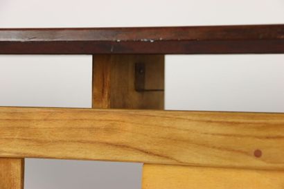 Casala desk in beech wood. 20th century work....