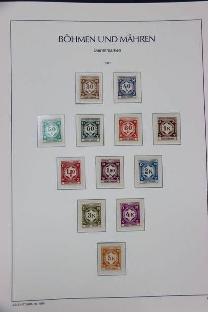 STAMPS. Collection in Leuchtturm album. Boheme-Moravia-General...