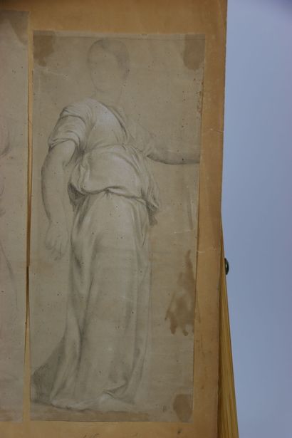 Hippolyte FLANDRIN (1809-1864). Study. Graphite...