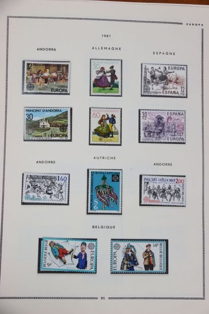 STAMPS. Europa Collection in MOC Album. 1981...