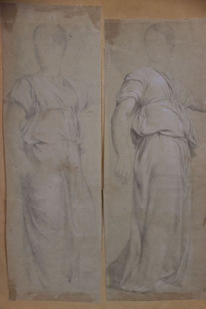 Hippolyte FLANDRIN (1809-1864). Study. Graphite...