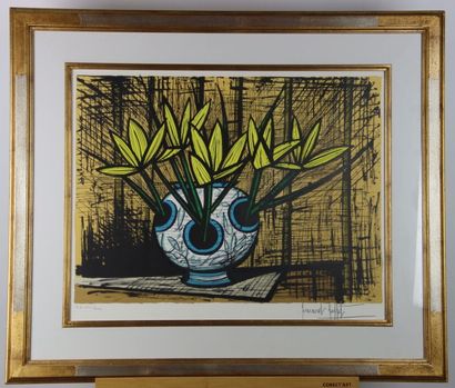 BUFFET Bernard (1928-1999). Flowers in a...