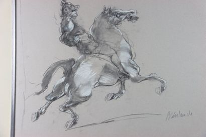 Claude WEISBUCH (1927 - 2014). The rider....