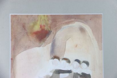 Dora MAAR (1907-1997).the procession.watercolor...