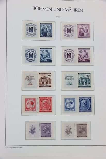 STAMPS. Collection in Leuchtturm album. Boheme-Moravia-General...