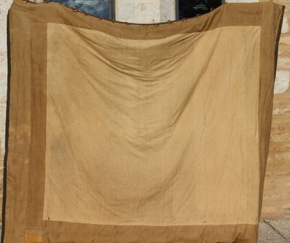 Tapisserie en laine nouée figurant une scène...