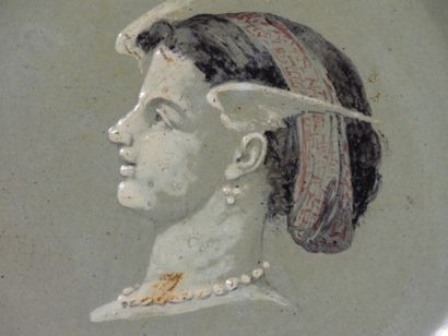 Attribué à Jean-Louis HAMON (1821-1874) Plat...