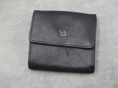 MOSCHINO. Petit sac/pochette en tissu avec...