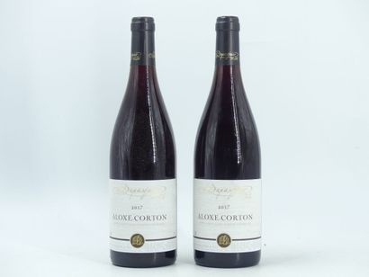 2 bouteilles de D'ALOXE CORTON, 2017, DUPASQUIER...
