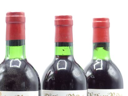 5 bouteilles de CANON FRONSAC 1974 CHÂTEAU...