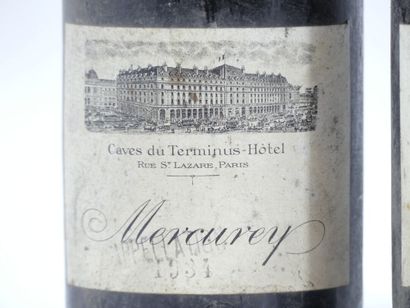3 BOUTEILLES DE LA CAVE DU TERMINUS HOTEL...