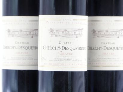 3 bouteille de GRAVES 1996 CHÂTEAU CHERCHY...