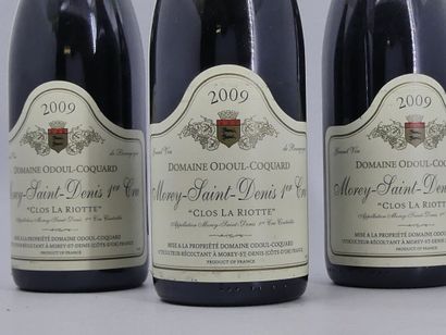 3 bouteilles de MOREY SAINT DENIS 2009 Clos...