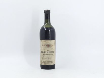 1 MARQUIS SAINT ESTEPHE 1959
1 bouteille...