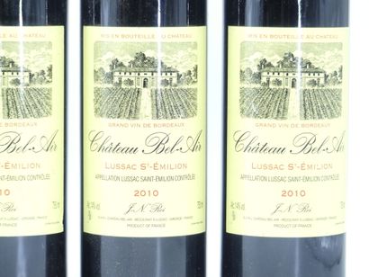 6 bouteilles de LUSSAC SAINT EMILION, 2010,...