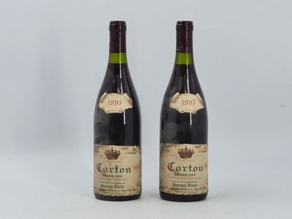 2 bottles of CORTON GRAND CRU, 1997. Domaine...