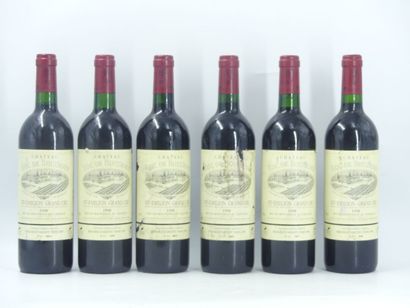 6 bouteilles de SAINT EMILION GRAND CRU,...