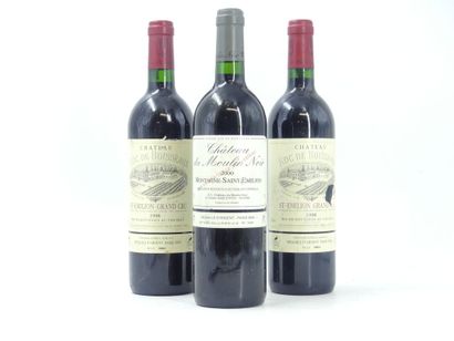 2 bouteilles de SAINT EMILION GRAND CRU,...