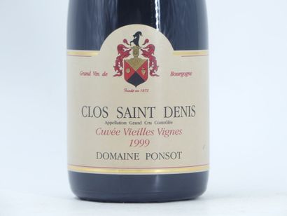 1 CLOS ST DENIS 1999 PONSOT
1 bottle of CLOS...