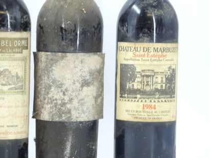 5 BORDEAUX ET 1 MONBAZILLAC
2 bouteilles...