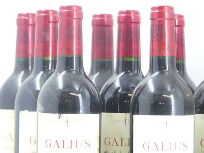 12 GALIUS 2001
12 bouteilles de ST EMILION,...
