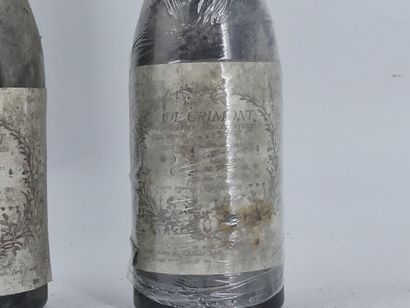 3 ARBOIS DE GRIMONT 1964
3 bouteilles d'ARBOIS,...