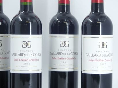 6 CHATEAU GAILLARD DE LA GORCE
6 bouteilles...