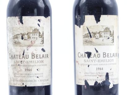 2 bouteille de SAINT EMILION 1964 CHÂTEAU...