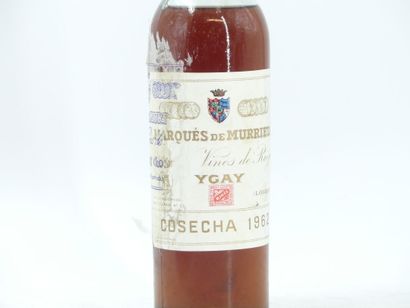 1 bouteille de RIOJA 	BLANC, 1962, YGAY