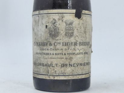 1/2 BOUTEILLE DE MEURSAULT GENEVRIERES 1919
1/2...