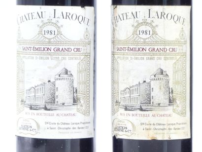 4 bouteilles de SAINT EMILION GRAND CRU 1981...