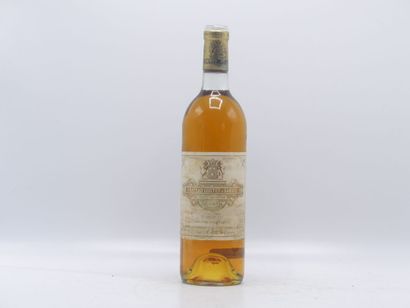 1 bouteille de SAUTERNES 1978 CHÂTEAU COUTET....